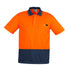 House of Uniforms The Comfort Back Polo | Mens | Short Sleeve Syzmik Orange/Navy