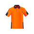 House of Uniforms The Squad Polo RE | Mens | Short Sleeve Syzmik Orange/Navy