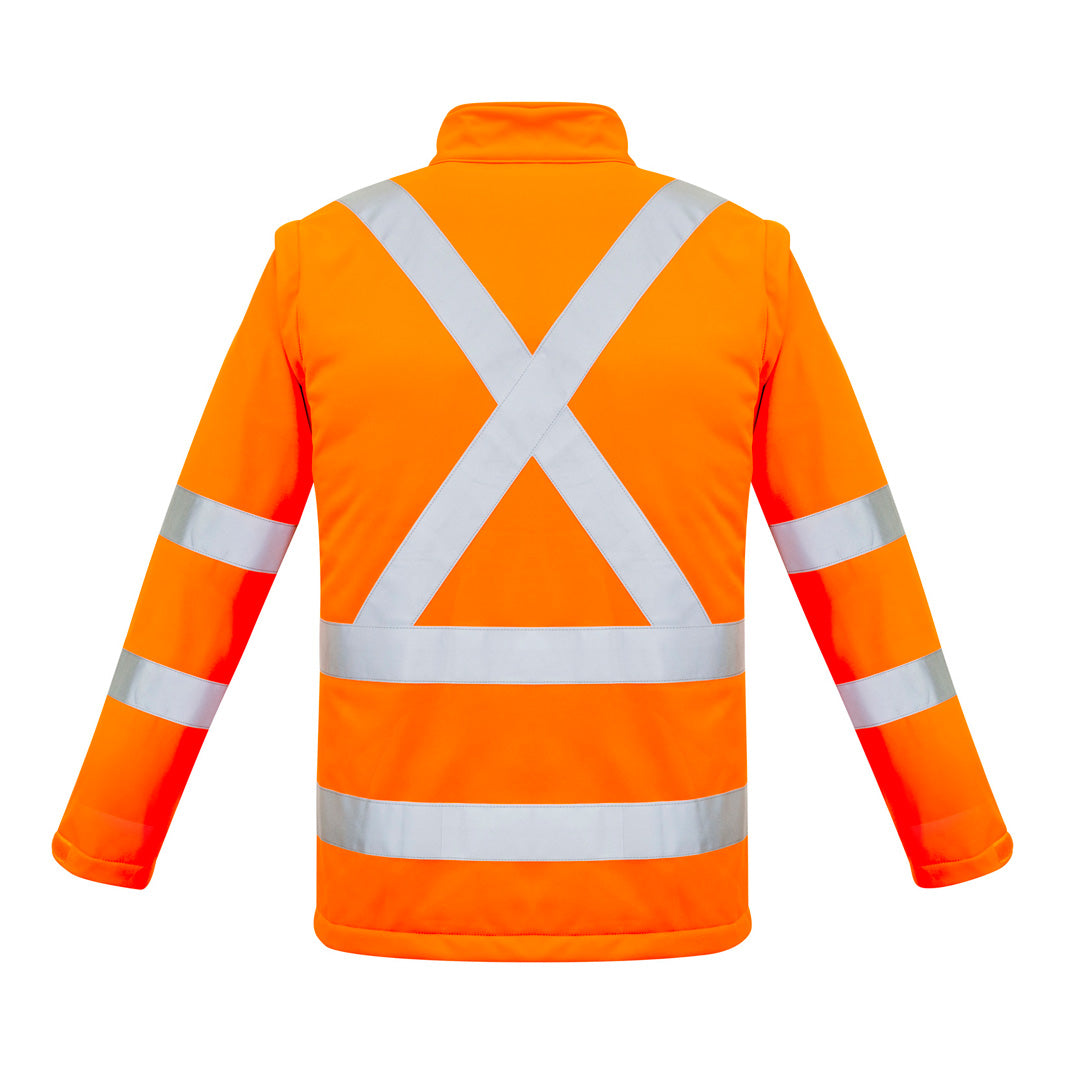 House of Uniforms The Hi Vis X Back Taped 2 in 1 Jacket | Unisex Syzmik 