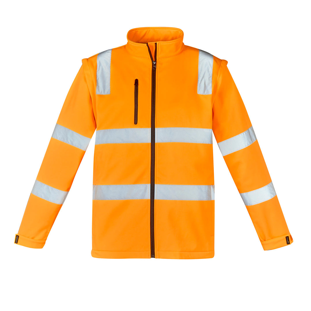 House of Uniforms The Hi Vis Vic Rail 2 in 1 Softshell Jacket | Unisex Syzmik Orange