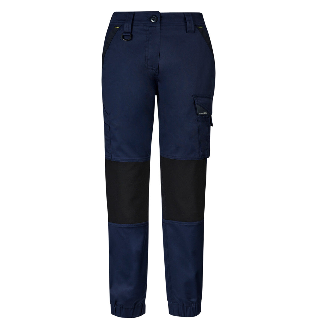 House of Uniforms The Tough Cuffed Work Pant | Ladies Streetworx Navy