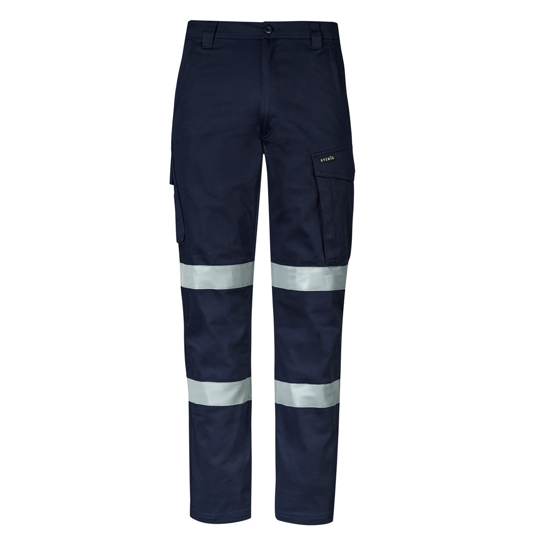 House of Uniforms The Essential Stretch Taped Cargo Pant | Mens Syzmik Navy