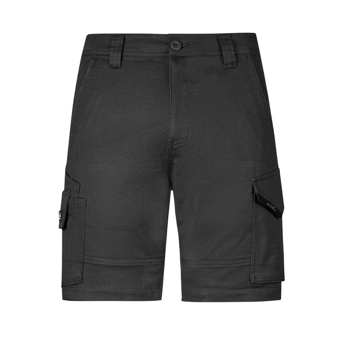 House of Uniforms The Rugged Cooling Stretch Short | Mens Syzmik Charcoal