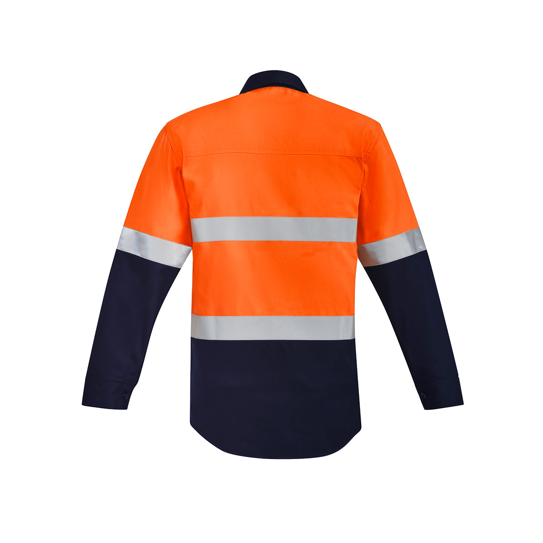 House of Uniforms The Peter Shirt | Mens | Hi Vis Taped | Flame Resistant | Open Front Syzmik 