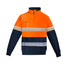 House of Uniforms The Andy 1/4 Zip Jumper | Mens | Hoop Taped | Flame Resistant Syzmik Orange/Navy
