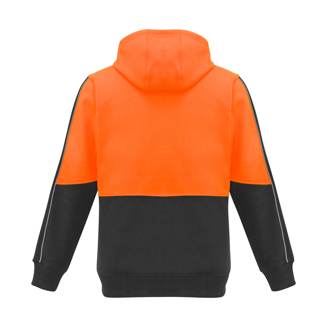 The Grant Hoodie | Mens | Zip Through | Orange/Charcoal