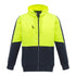 House of Uniforms The Grant Hoodie | Mens | Zip Through Syzmik Yellow/Navy