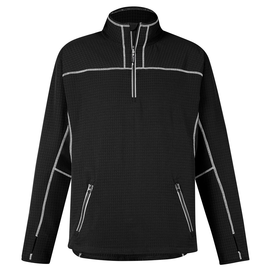 House of Uniforms The Streetworx Stretch Mid-Layer | Mens Streetworx Black