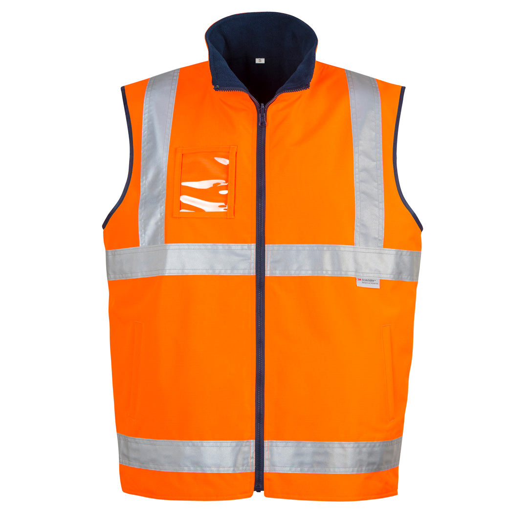 House of Uniforms The Hi Vis Lightweight Fleece Lined Vest | Mens Syzmik Orange