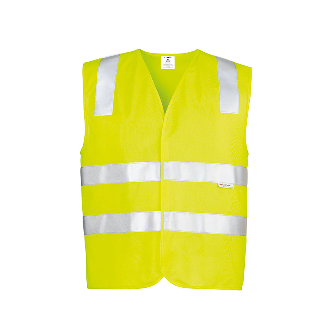 House of Uniforms The Mason Vest | Mens | Velcro Syzmik Yellow