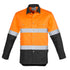 House of Uniforms The Steve Shirt | Mens | Long Sleeve Syzmik Orange/Charcoal