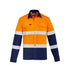 House of Uniforms The Dave Shirt | Mens | Long Sleeve Syzmik Orange/Navy