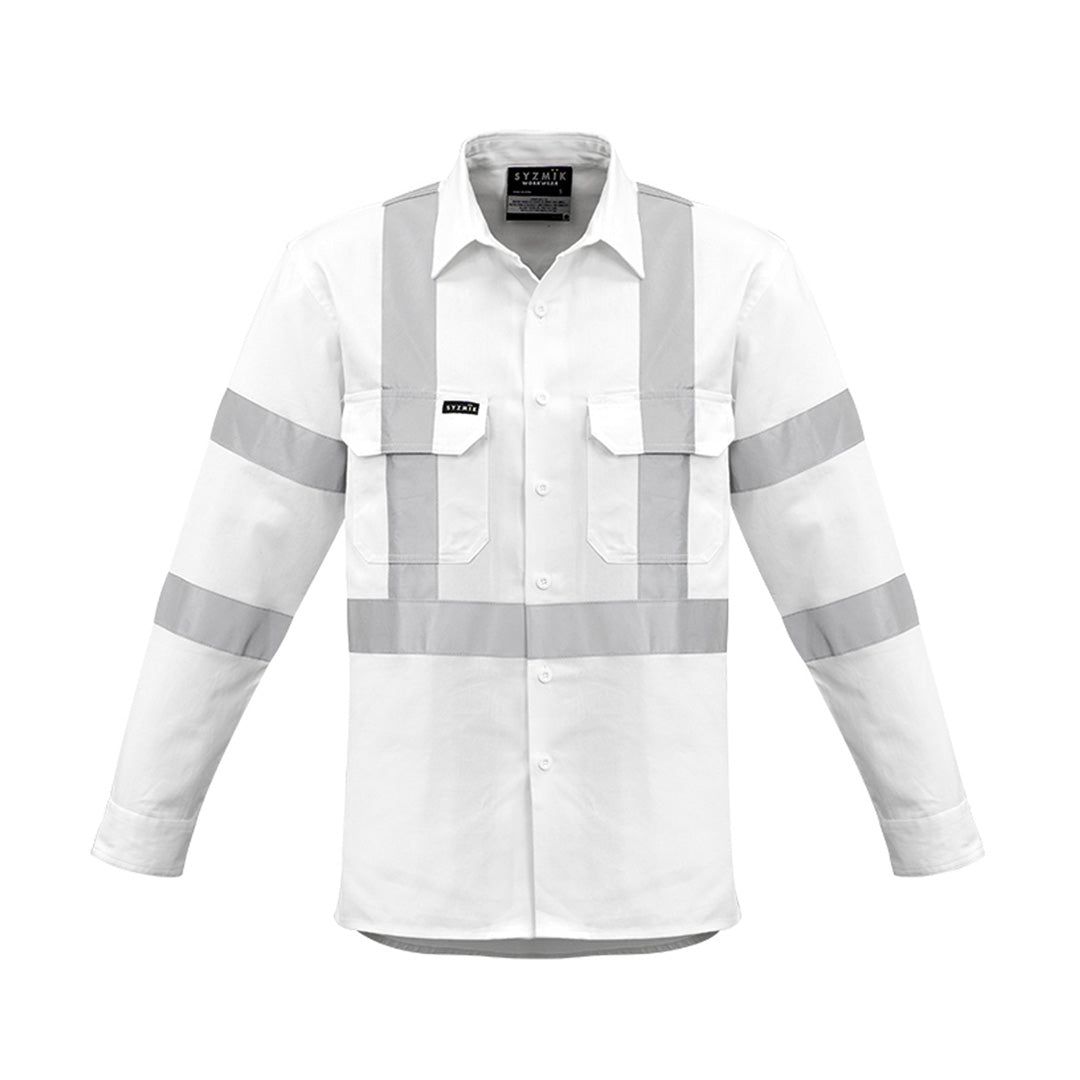 House of Uniforms The Bio Motion X Back Shirt | Unisex Syzmik White