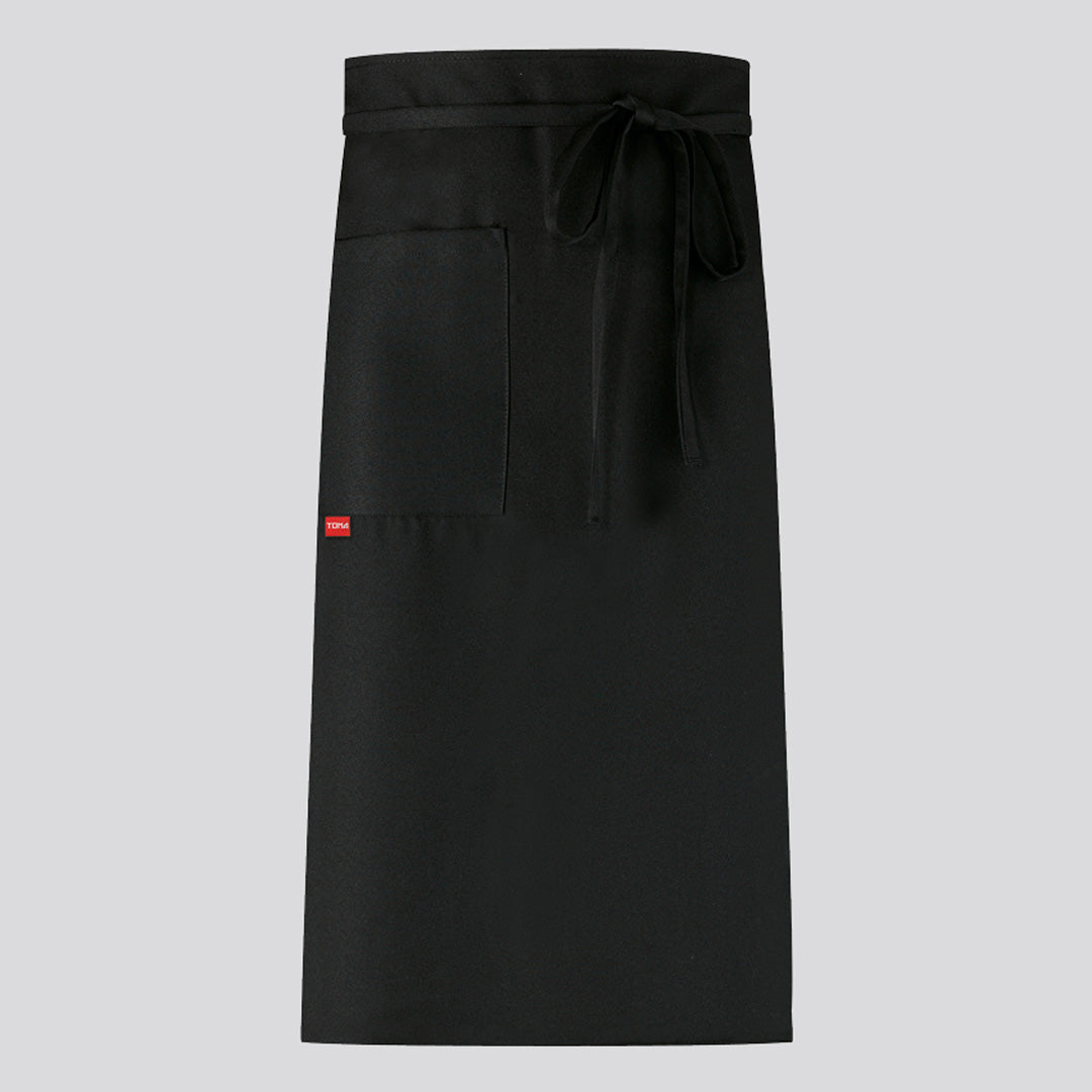House of Uniforms The Argo Long Waist Apron | 2 Pack Toma Black