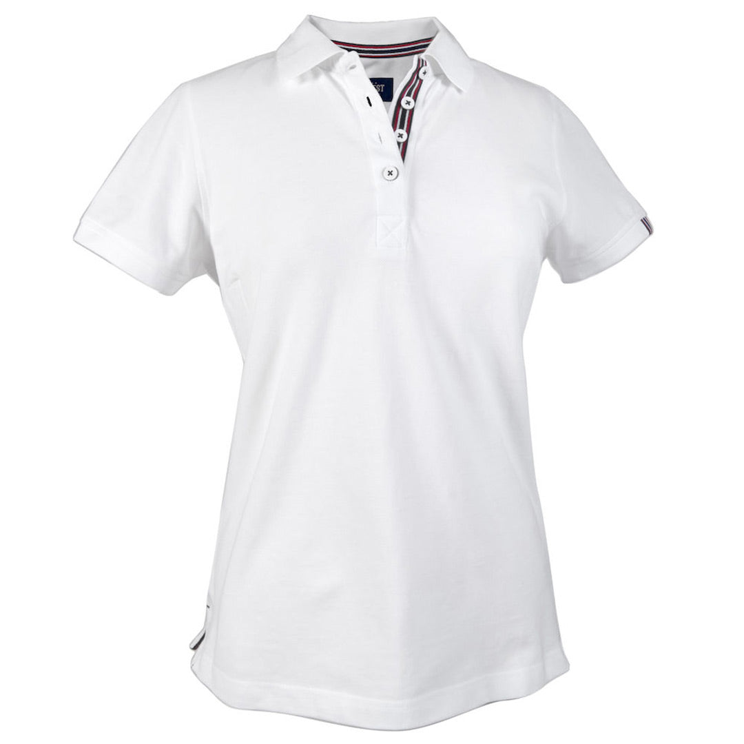 House of Uniforms The Avon Polo | Ladies | Short Sleeve James Harvest White