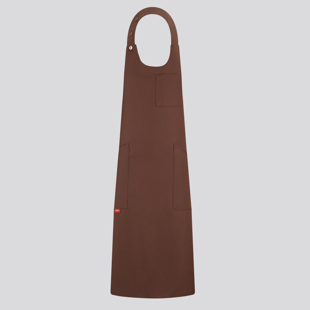 House of Uniforms The Bistrot Bib Apron | 2 Pack Toma Brown