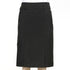 House of Uniforms The Kick Pleat Pocket Skirt | Mechanical Stretch LSJ Collection Black