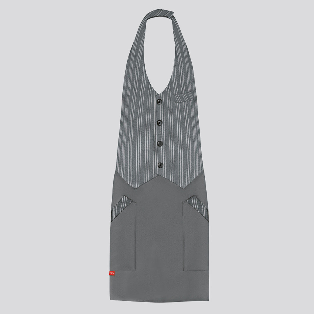 House of Uniforms The Bristol Bib Apron | 2 Pack Toma Silver