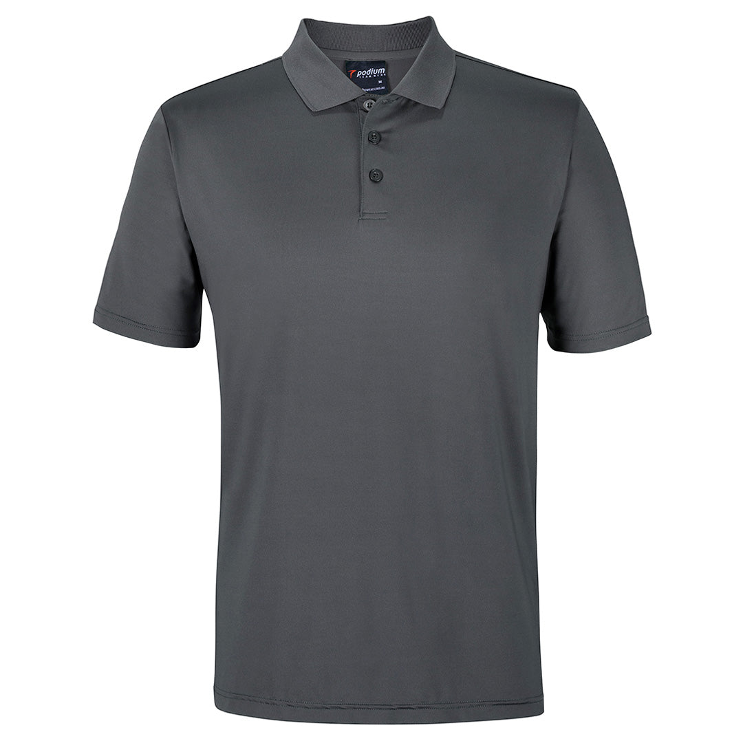 House of Uniforms The Podium Stretch Polo | Short Sleeve | Adults Jbs Wear Charcoal