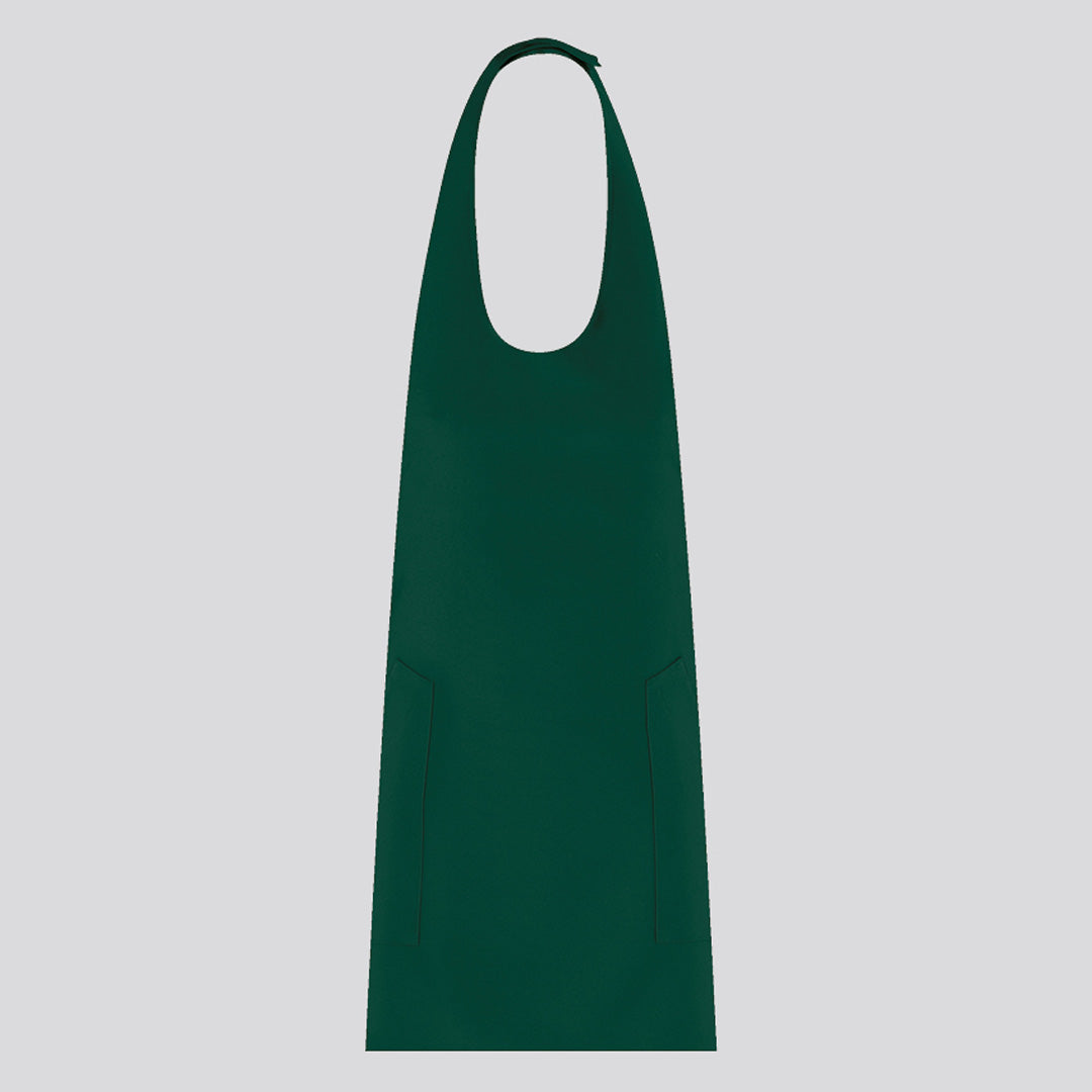 House of Uniforms The Cipro Bib Apron | 2 Pack Toma Forest Green
