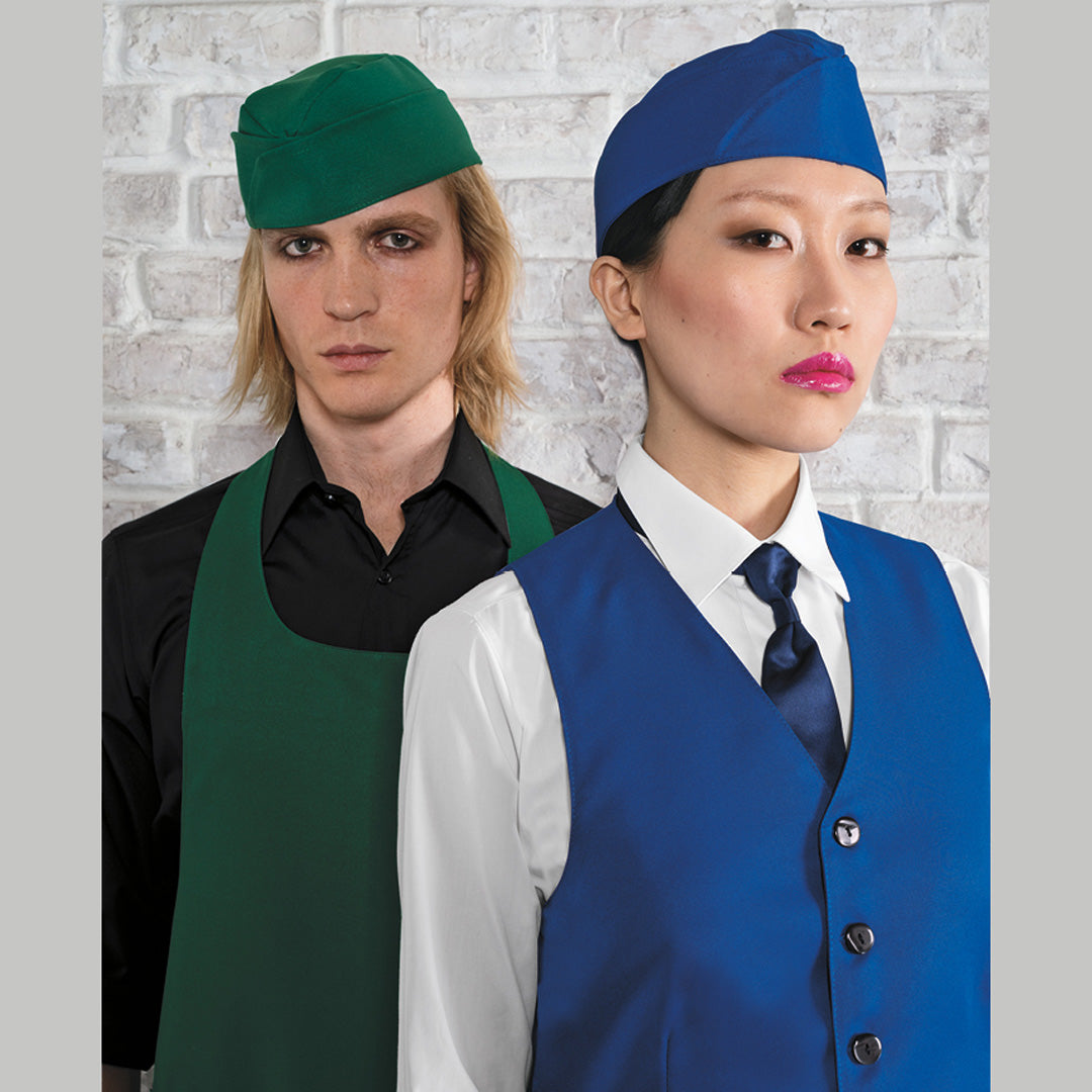 House of Uniforms The Cruz Food Service Hat | Adults | 2 Pack Toma 