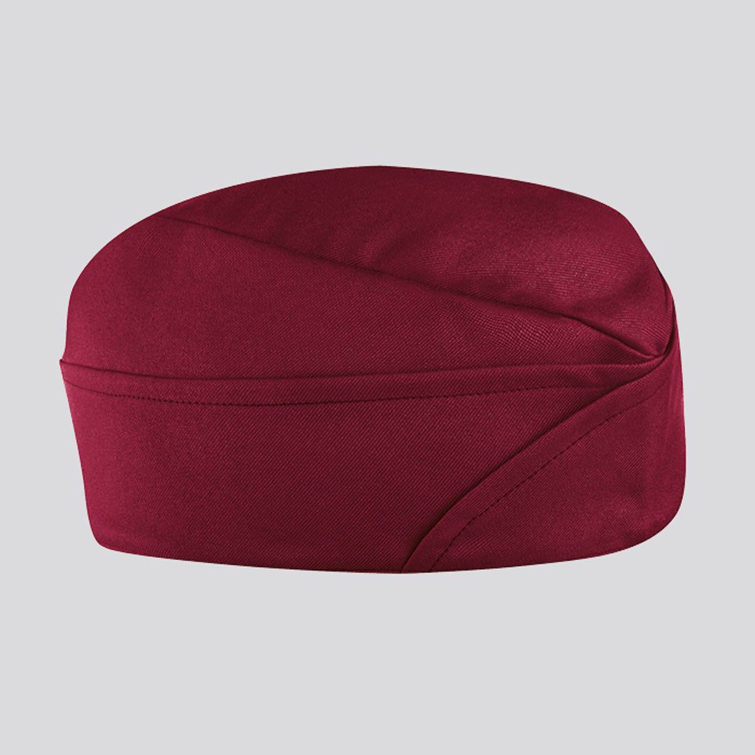 House of Uniforms The Cruz Food Service Hat | Adults | 2 Pack Toma Bordeaux