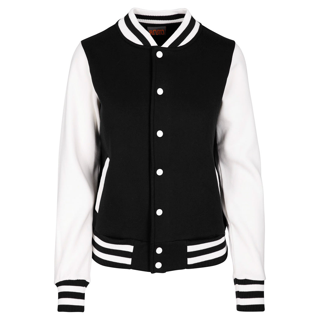 House of Uniforms The Varsity Jacket | Ladies Ramo Black/White