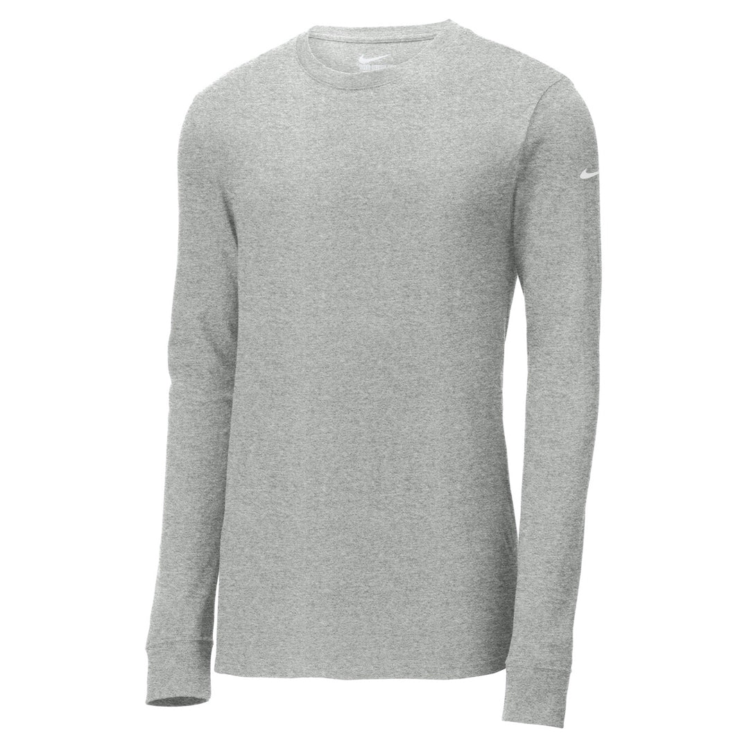 House of Uniforms The Core Cotton Tee | Long Sleeve | Mens Nike Grey Marle