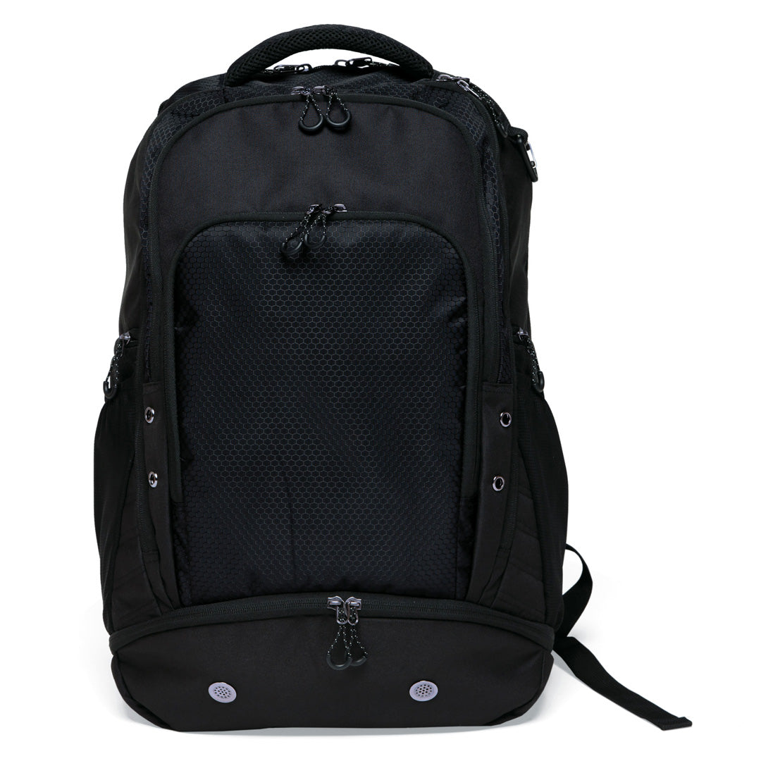 House of Uniforms The Grid Lock Backpack Gear for Life Black