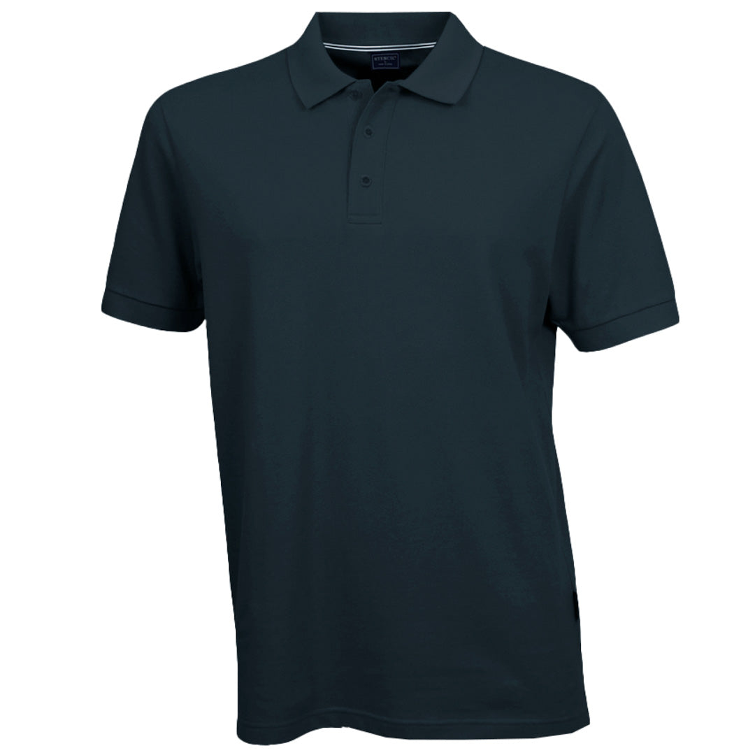 House of Uniforms The Oceanic Polo | Mens | Short Sleeve Stencil Ink