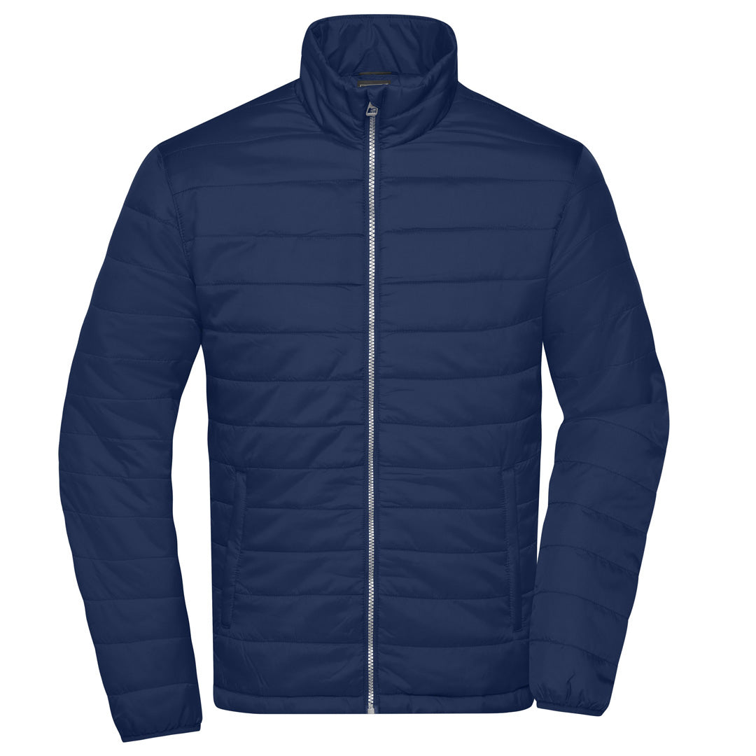 House of Uniforms The Padded Jacket | Mens James & Nicholson Navy