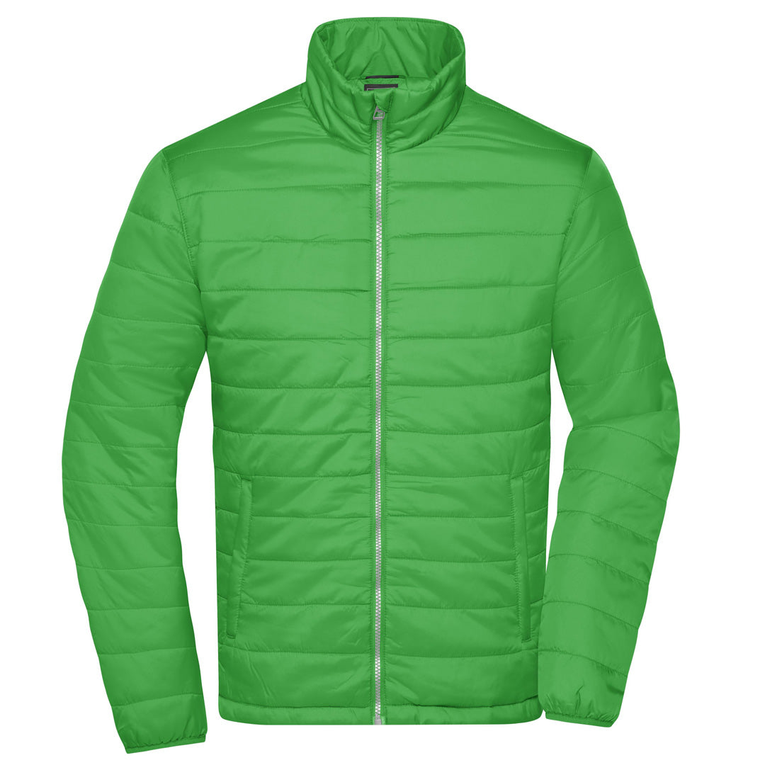 House of Uniforms The Padded Jacket | Mens James & Nicholson Green
