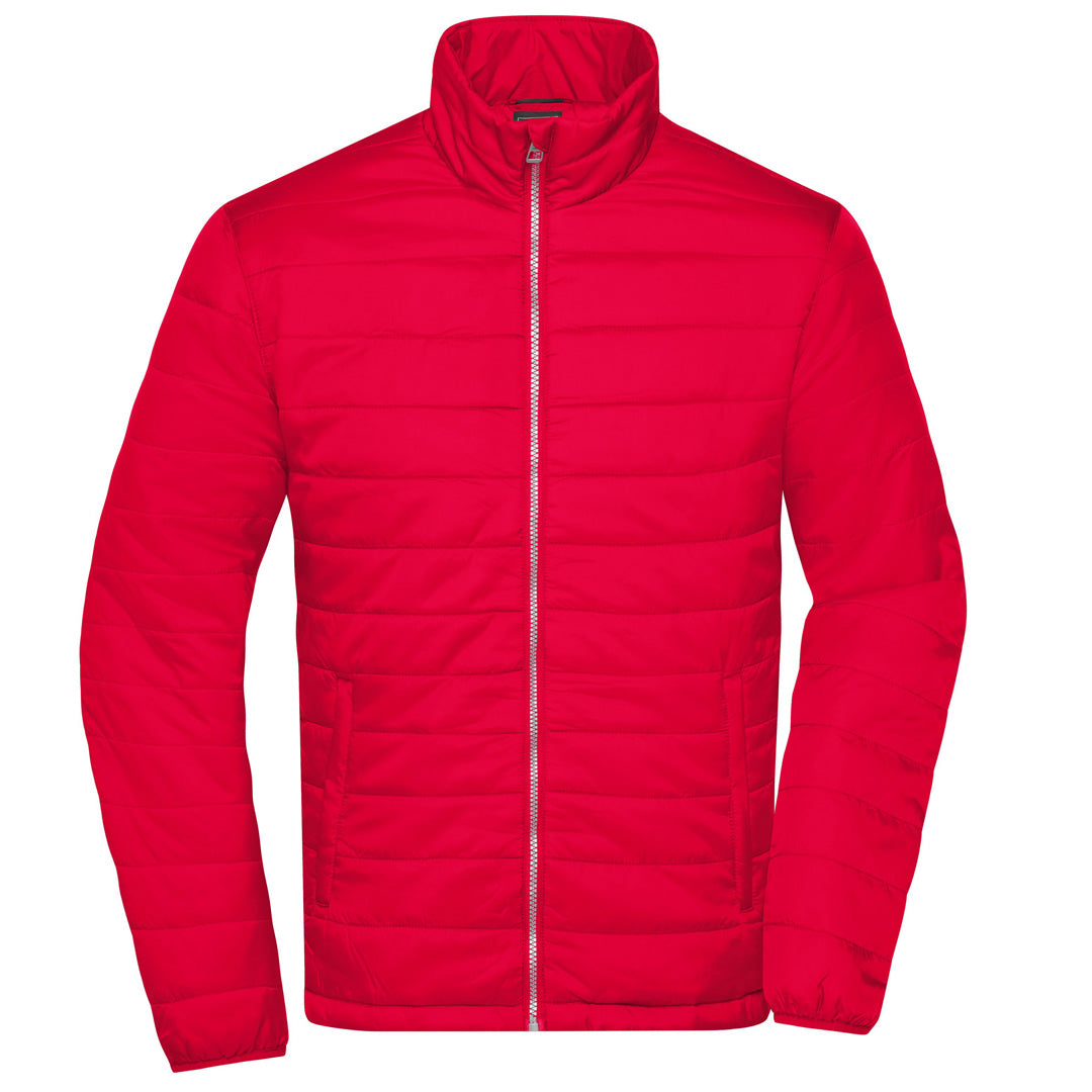 House of Uniforms The Padded Jacket | Mens James & Nicholson Red