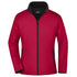 House of Uniforms The Leisure Soft Shell Jacket | Ladies James & Nicholson Red/Black