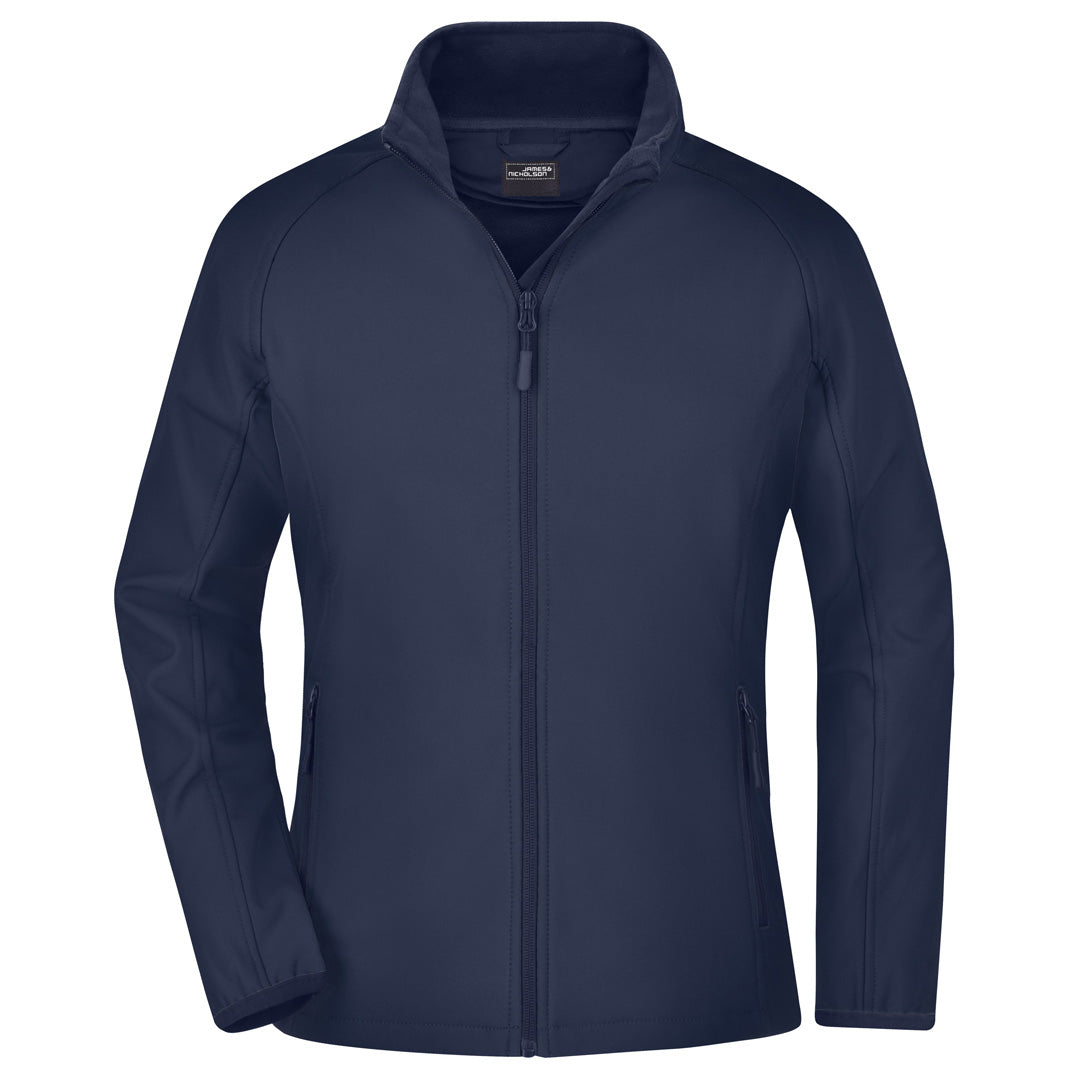 House of Uniforms The Leisure Soft Shell Jacket | Ladies James & Nicholson Navy