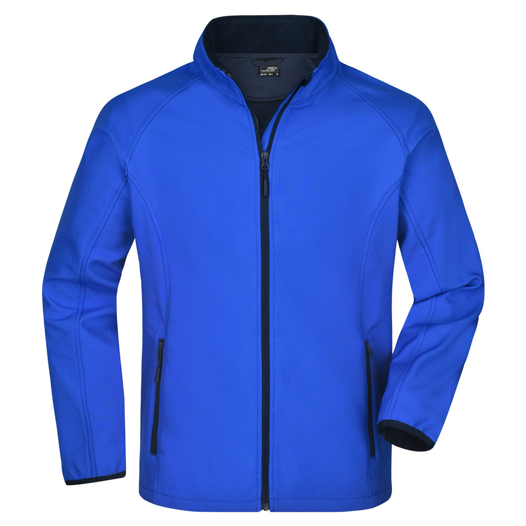 House of Uniforms The Leisure Soft Shell Jacket | Mens James & Nicholson Blue/Navy