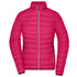 House of Uniforms The Down Jacket | Ladies James & Nicholson Hot Pink