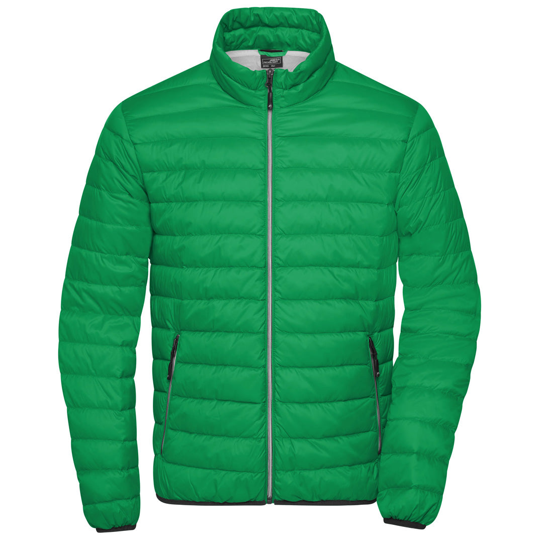 House of Uniforms The Down Jacket | Mens James & Nicholson Green