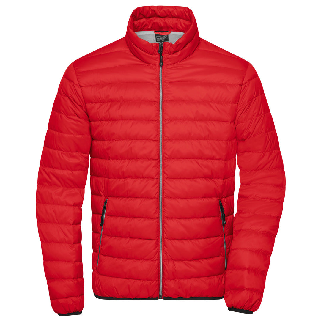 House of Uniforms The Down Jacket | Mens James & Nicholson Red