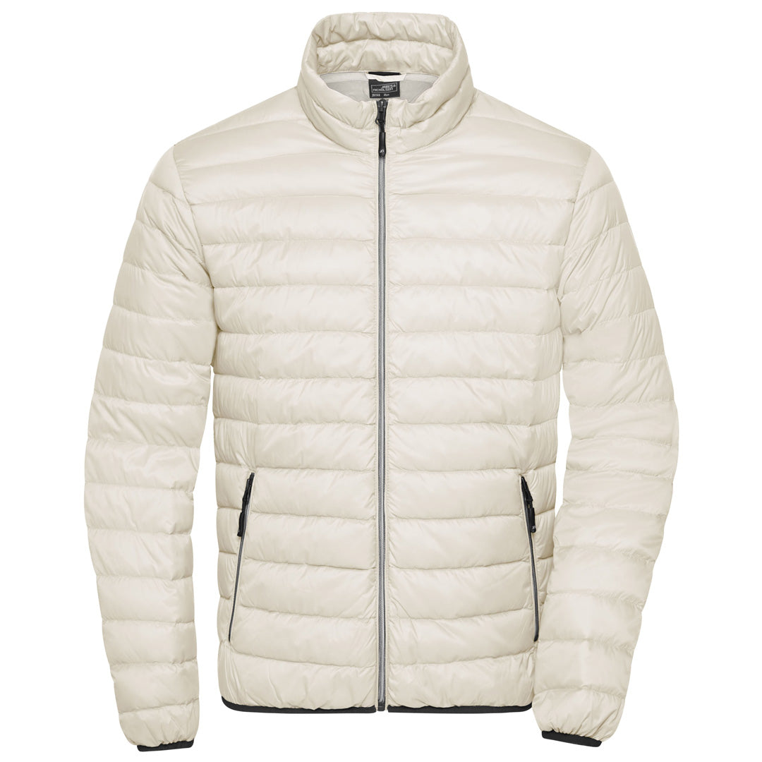 House of Uniforms The Down Jacket | Mens James & Nicholson Off White