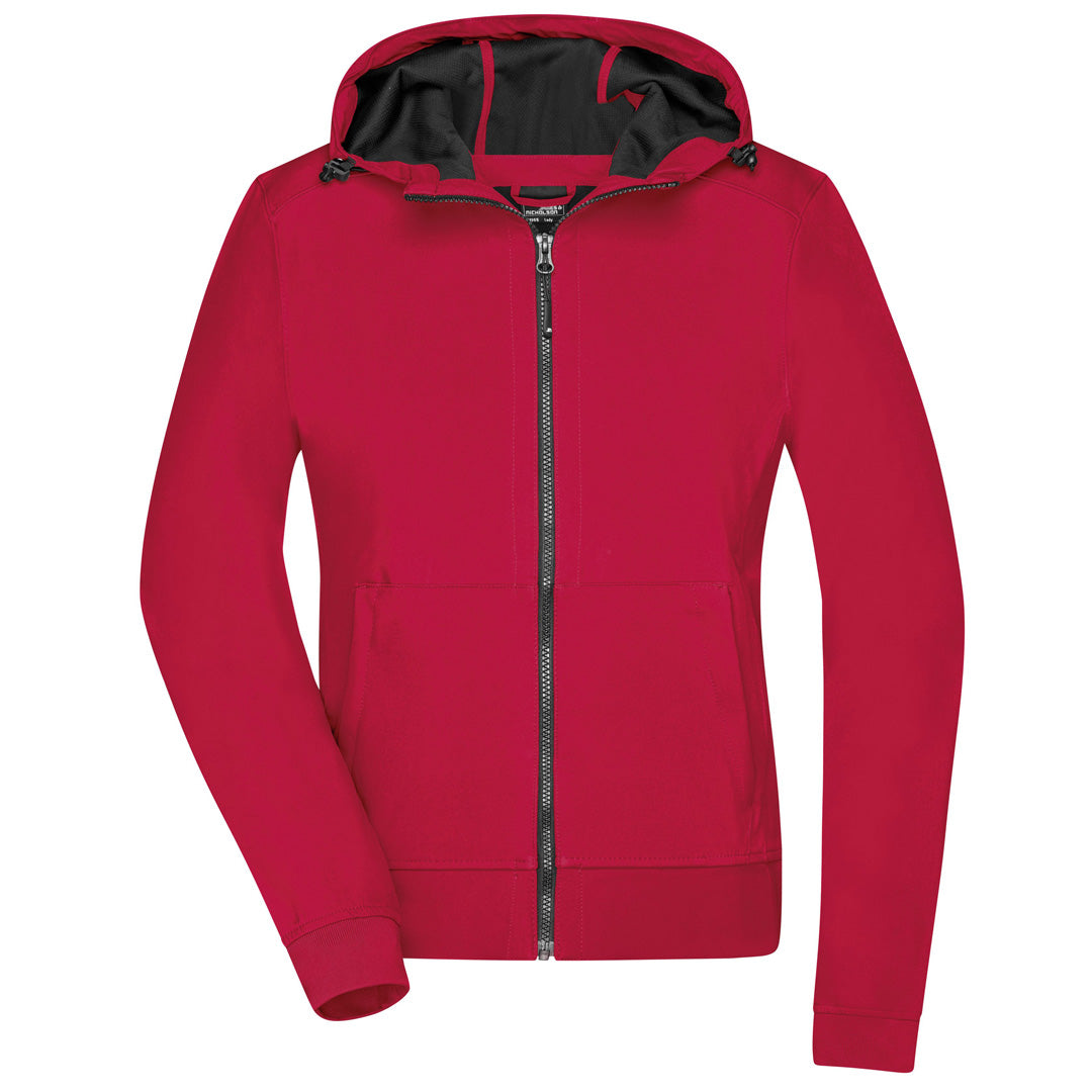 Hooded Sport Soft Shell Jacket | Ladies | Red