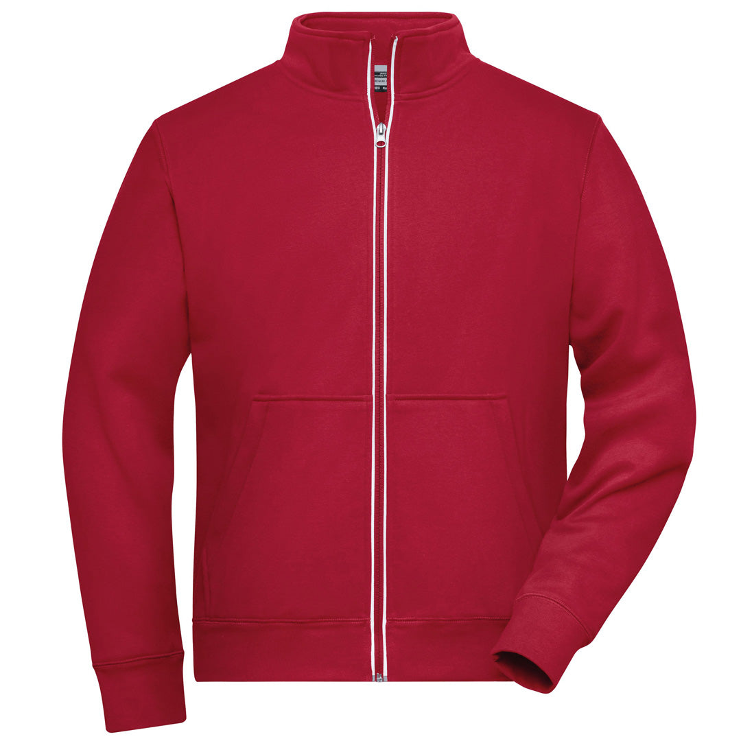 House of Uniforms The Double Face Jacket | Mens James & Nicholson Red