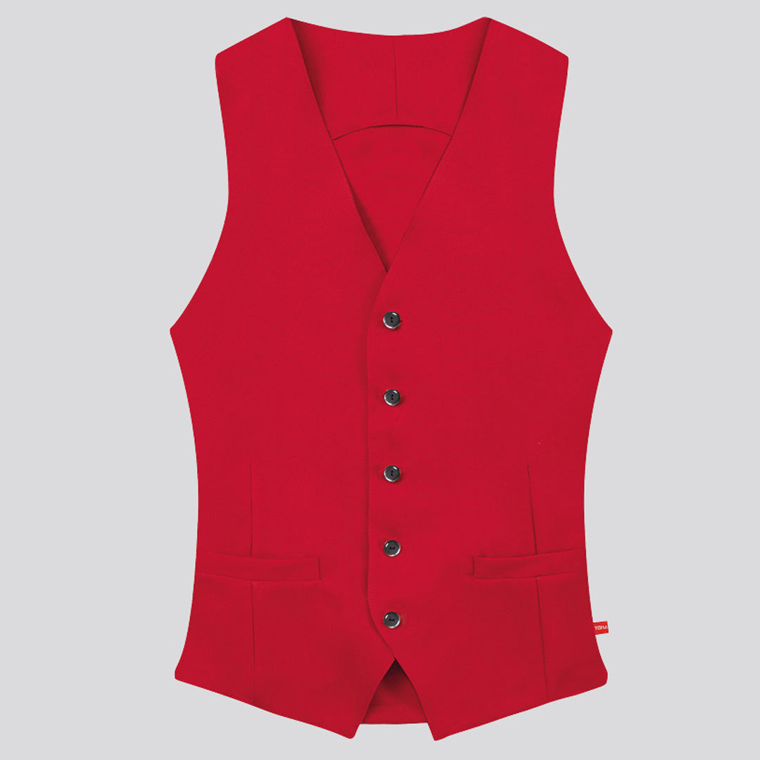 House of Uniforms The Marvin Vest | Adults Toma Red
