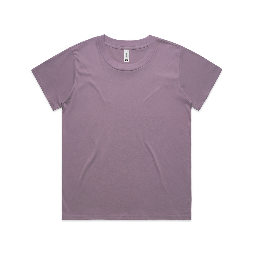 House of Uniforms The Cube Tee | Ladies | Short Sleeve AS Colour Mauve