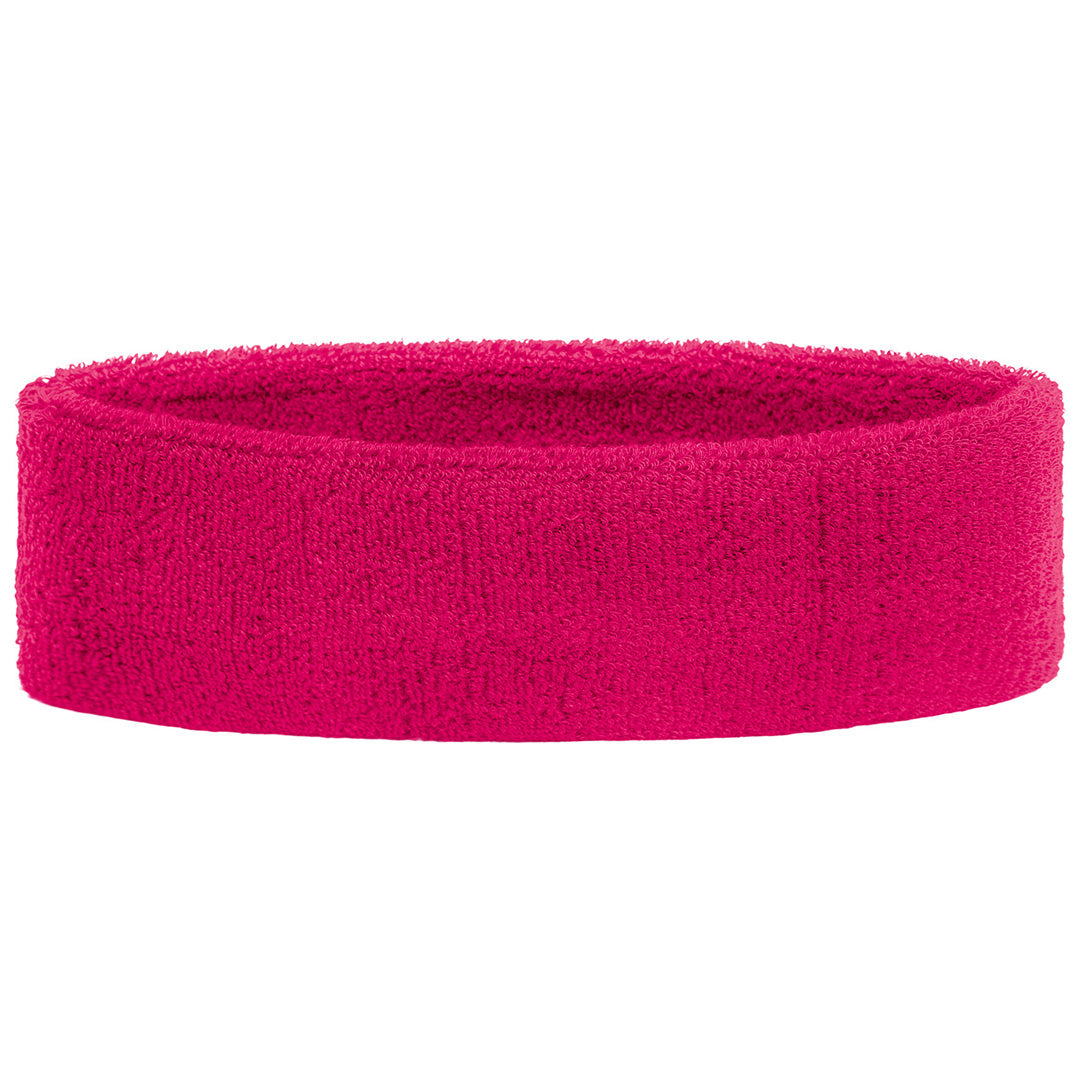 House of Uniforms The Terry Headband | Unisex | 2 Pack Myrtle Beach Hot Pink