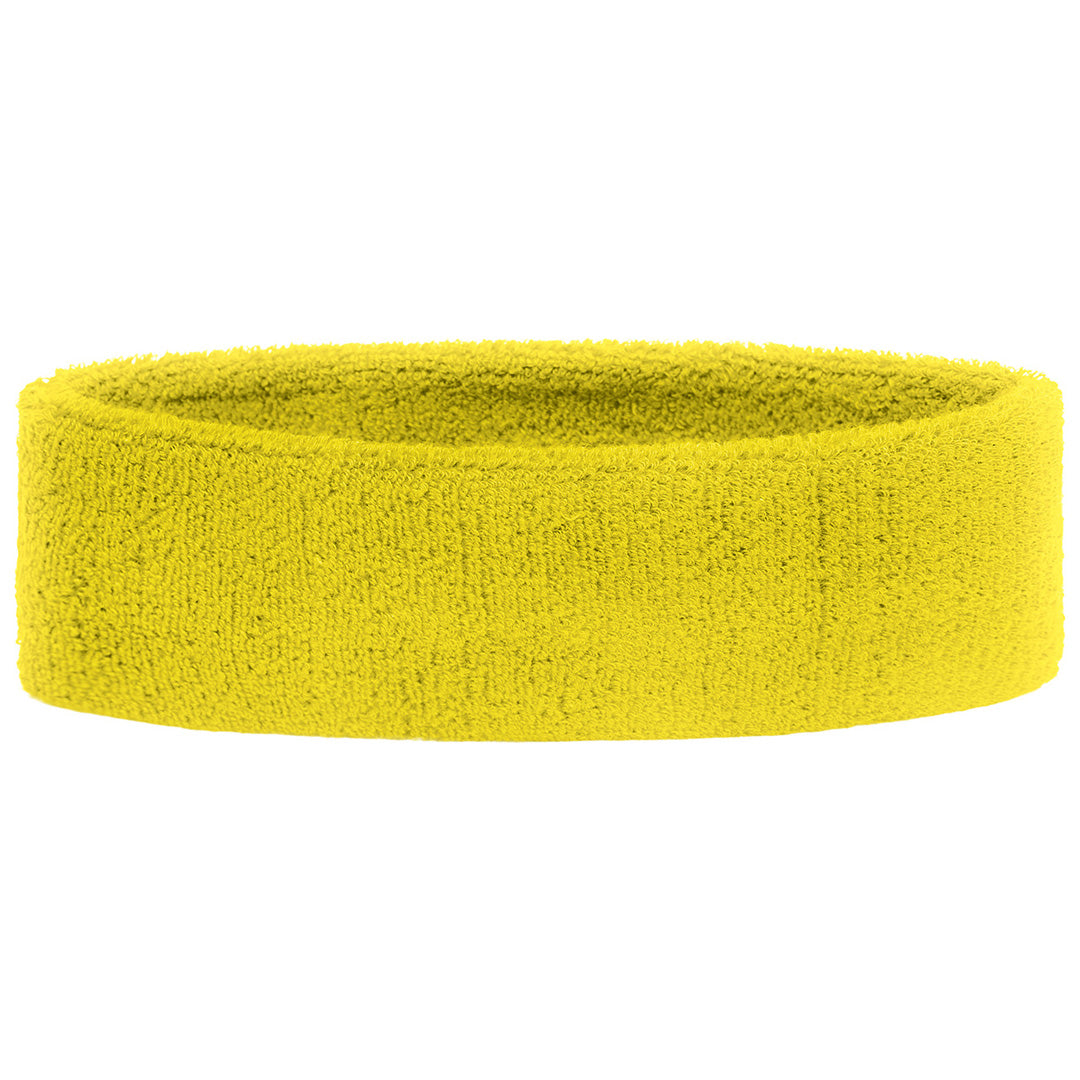 House of Uniforms The Terry Headband | Unisex | 2 Pack Myrtle Beach Yellow