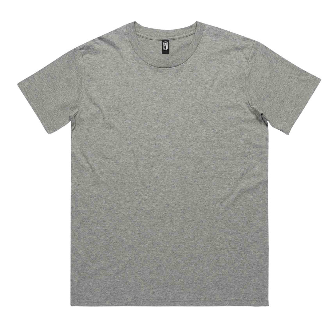 House of Uniforms The Australian Cotton Classic Tee | Mens CB Clothing Grey Marle