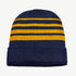 House of Uniforms The Multi Stripe Beanie | Unisex Grace Collection Navy/Gold