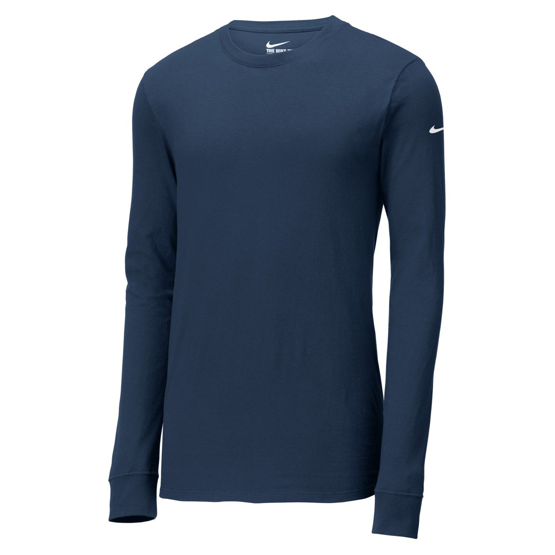 House of Uniforms The Core Cotton Tee | Long Sleeve | Mens Nike Navy