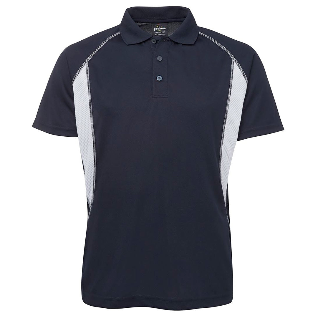 House of Uniforms The Insert Polo | Mens Jbs Wear Navy/White
